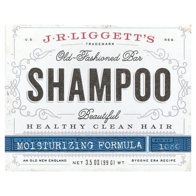 Формула J.R. Liggett's Old-Fashioned Shampoo Bar Moisturizing, 99 г, батончик
