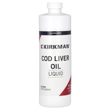 Масло печени трески Kirkman Labs Liquid, 473 мл, жидкая форма