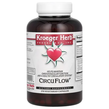 Фото товара: CircuFlow Kroeger Herb Co, 270 вегетарианских капсул