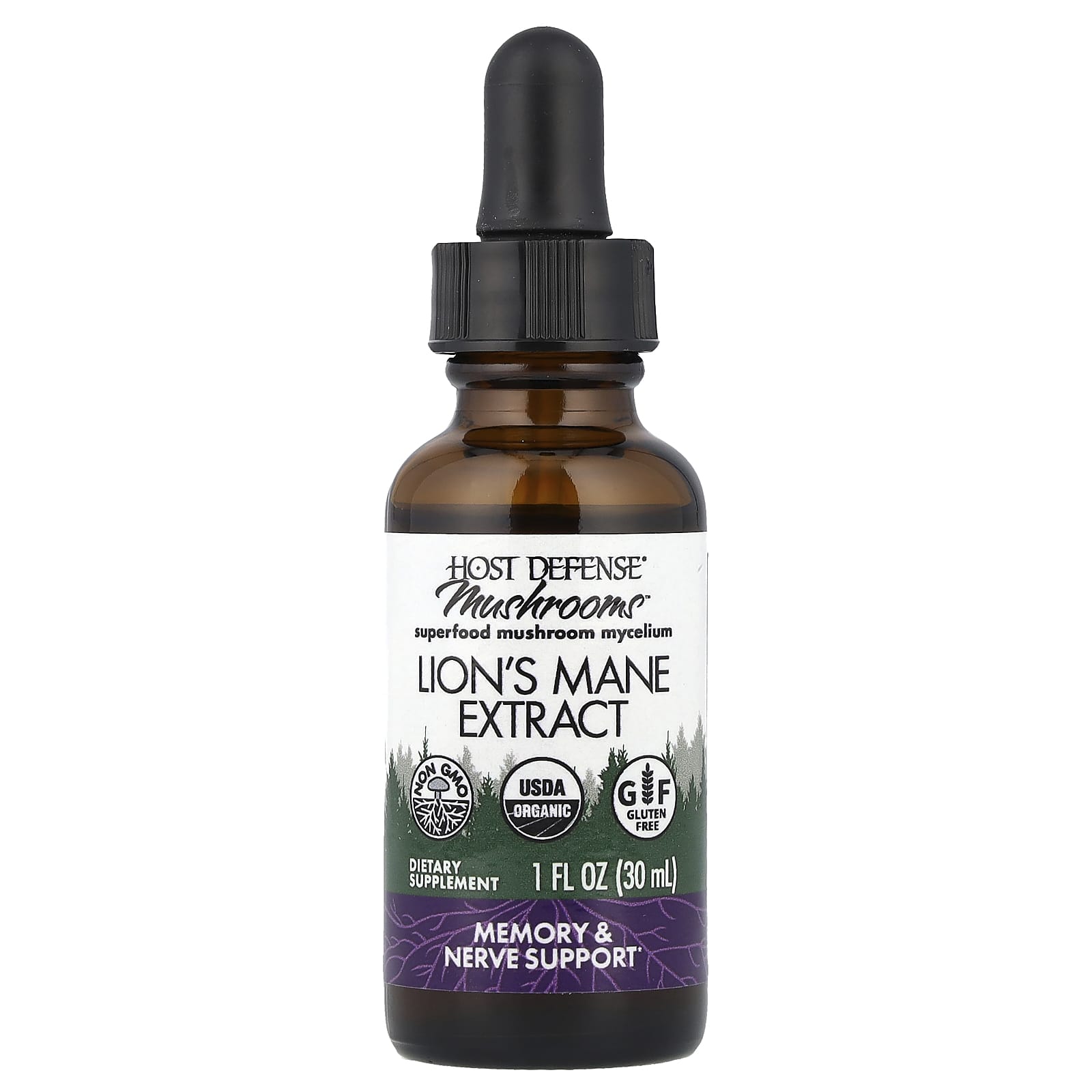 Ежовик гребенчатый Host Defense Mushrooms™ Extract, 30 мл