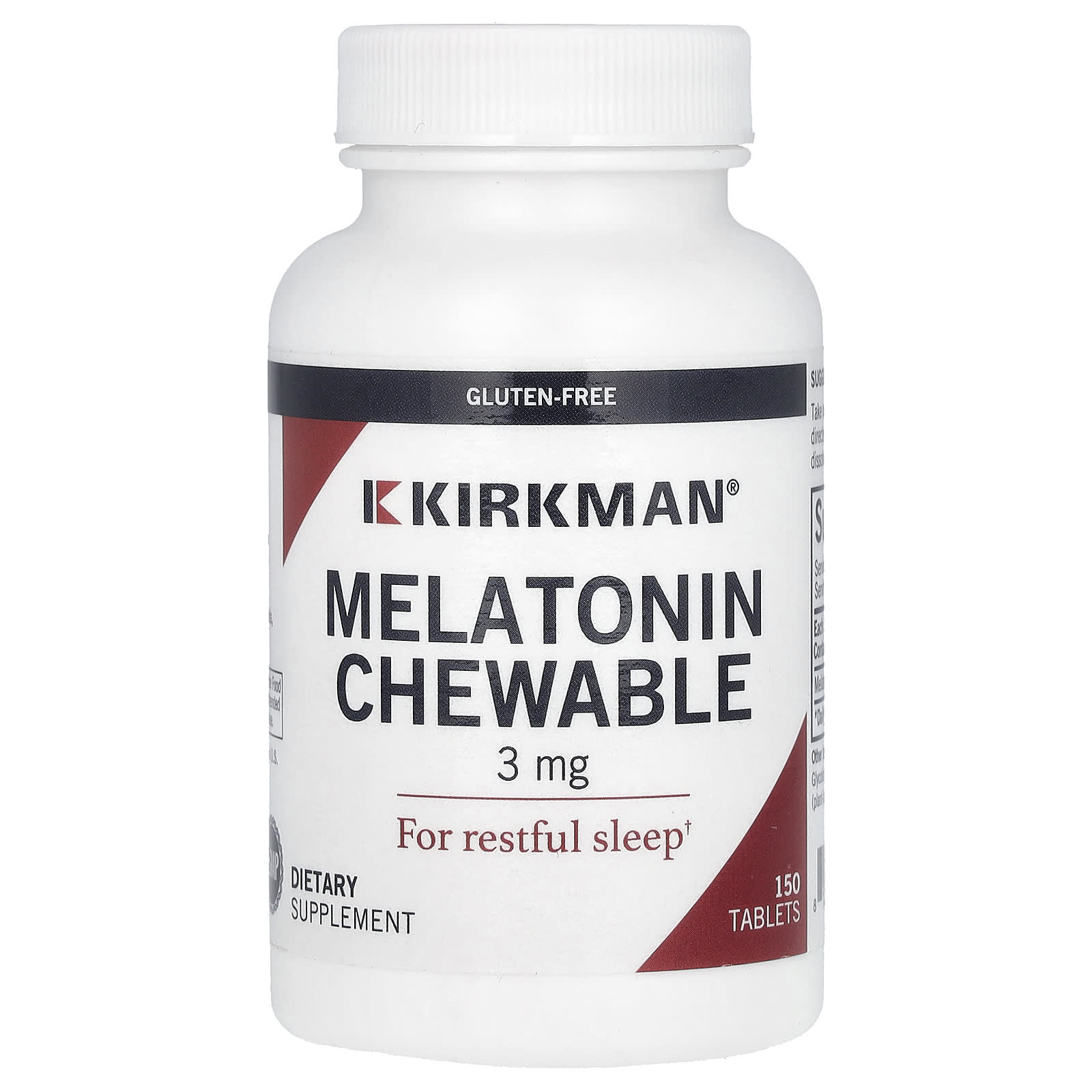 Мелатонин Kirkman Labs Chewable, 3 мг, 150 таблеток