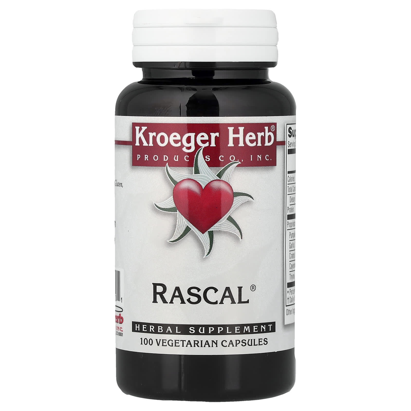 Растительный комплекс Kroeger Herb Co, 100 вегетарианских капсул