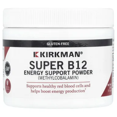 Фото товара: Порошок Kirkman Labs Super B12 Energy Support, 57 г