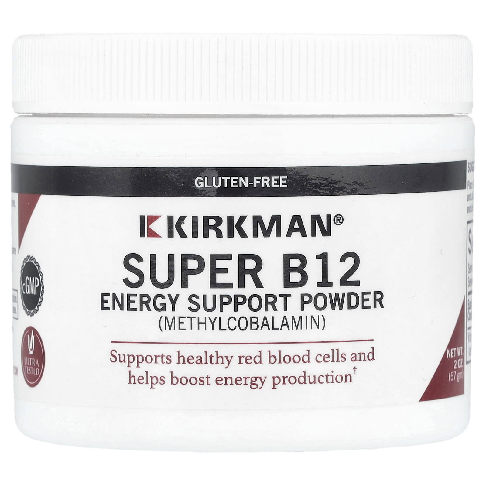 Порошок Kirkman Labs Super B12 Energy Support, 57 г