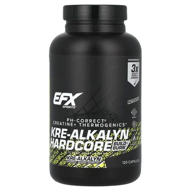 Буферизованный креатин Kre-Alkalyn EFX Sports Kre-Alkalyn Hardcore, 120 капсул
