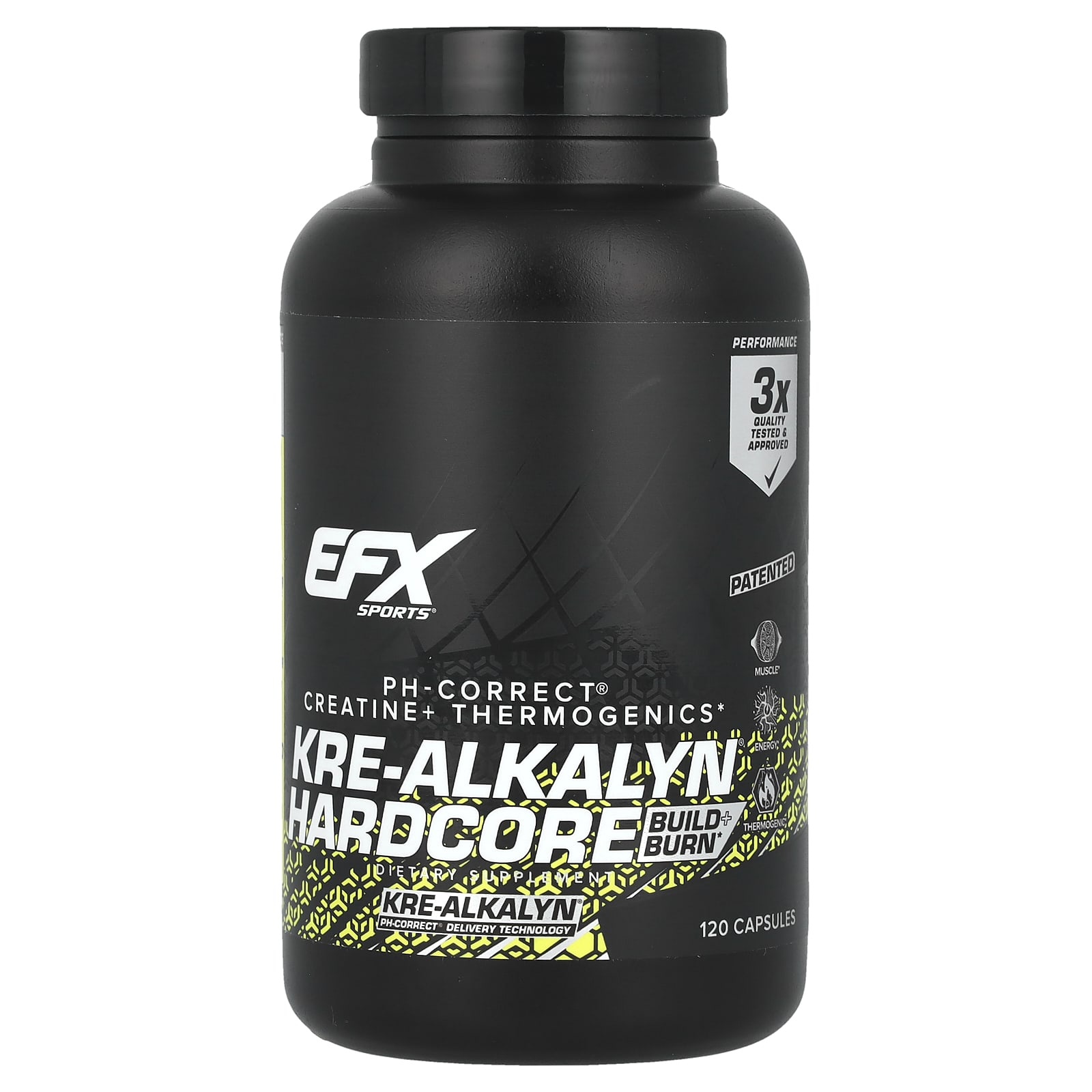 Буферизованный креатин Kre-Alkalyn EFX Sports Kre-Alkalyn Hardcore, 120 капсул