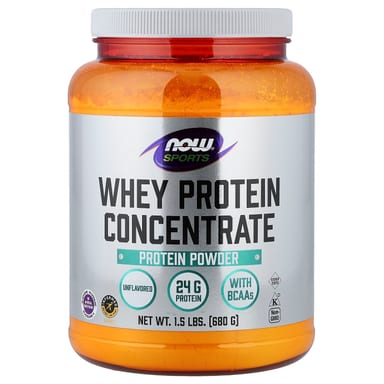 Протеиновый порошок NOW Foods Sports Whey Protein Concentrate, оттенок Unflavored, 680 г