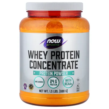 Фото товара: Протеиновый порошок NOW Foods Sports Whey Protein Concentrate, без вкусовых добавок, 680 г