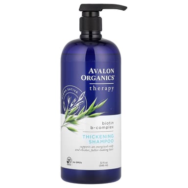 Комплекс витаминов B Avalon Organics Thickening Shampoo Biotin B-Complex, 946 мл