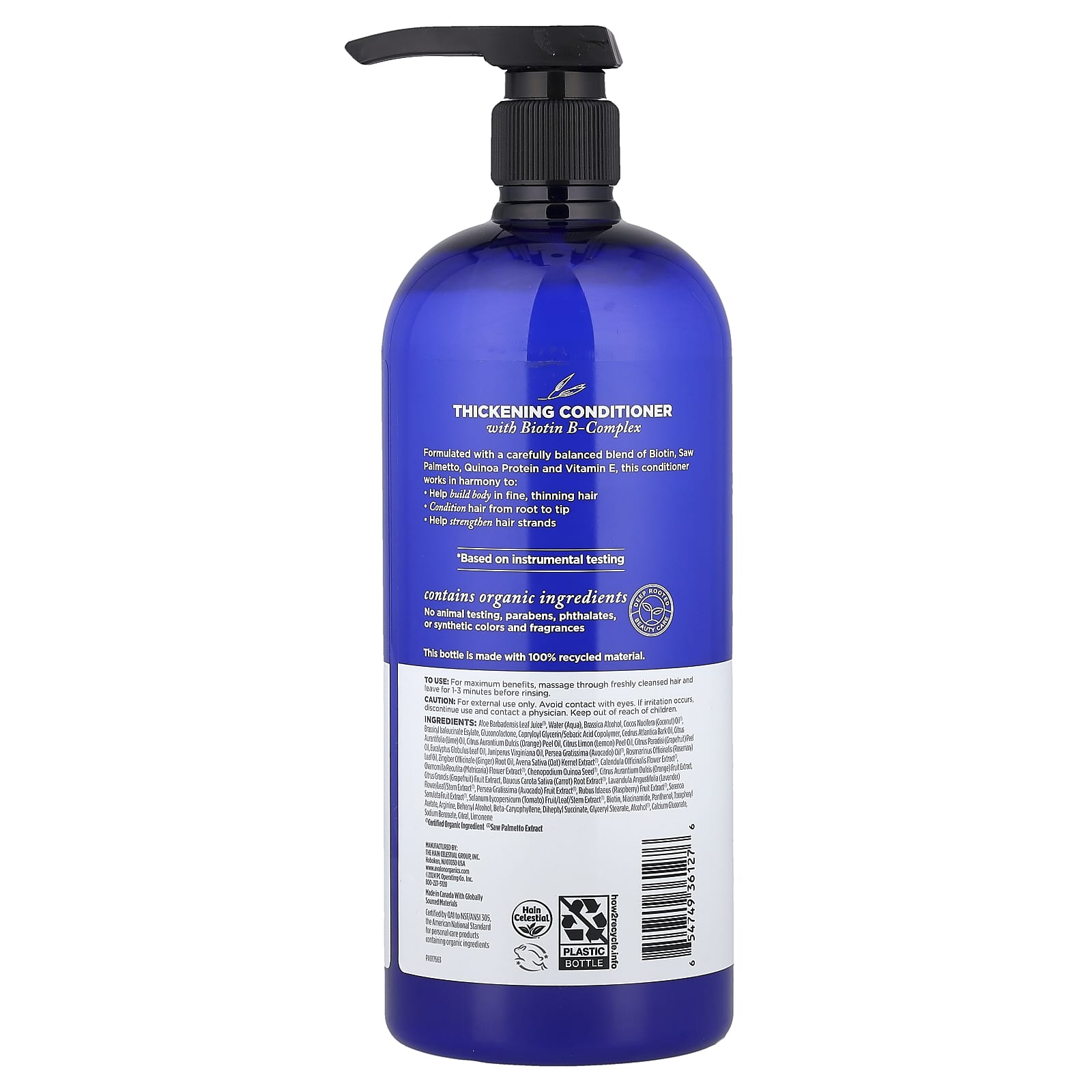 Кондиционер Avalon Organics Thickening Biotin B-Complex, 946 мл — фото 2
