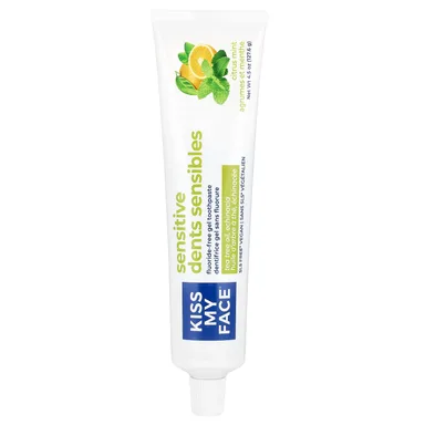 Фото товара: Зубная паста Kiss My Face Sensitive Fluoride-Free Gel Citrus Mint, 127.6 г, гель