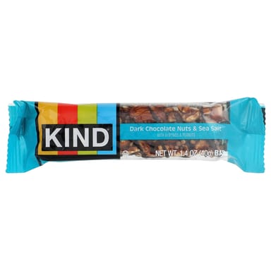 Темный шоколад KIND Bars Nut Bar Nuts & Sea Salt, 40 г, 12 шт., батончик