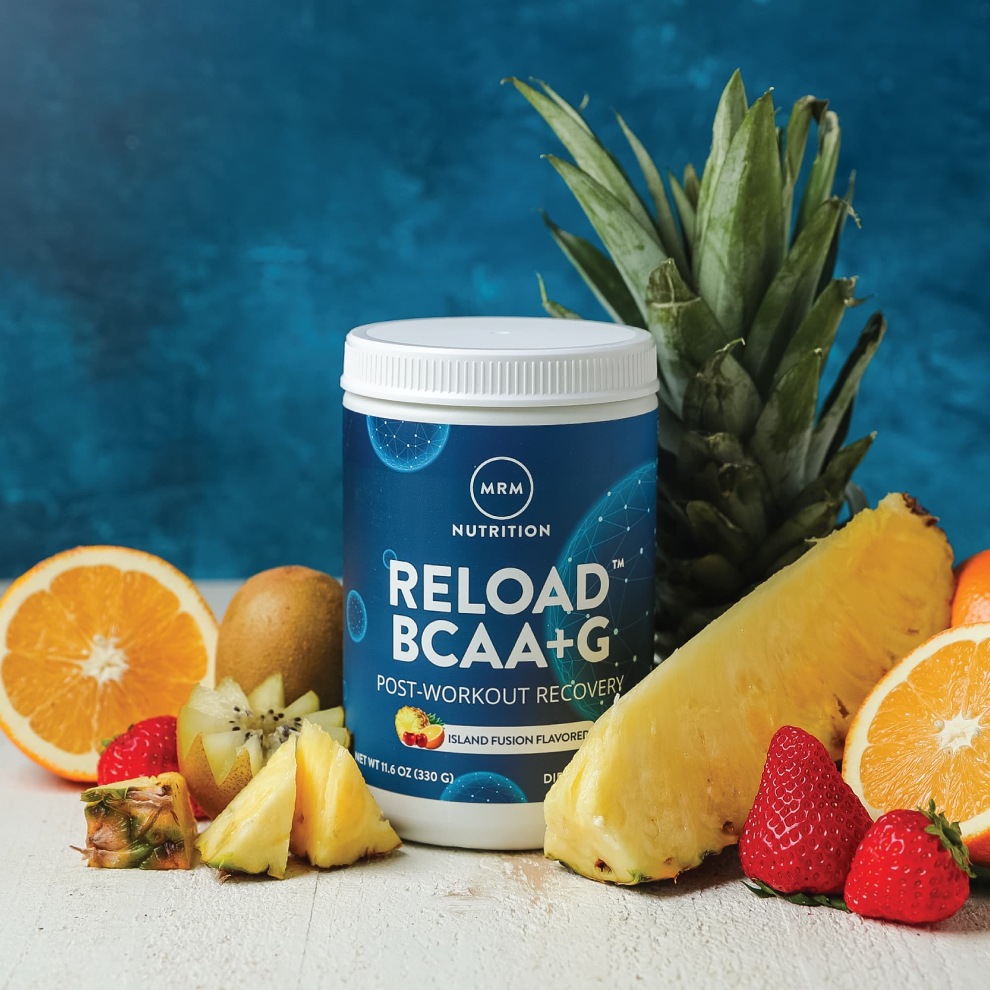 Восстановление после тренировки MRM Nutrition Reload BCAA+G Post-Workout Recovery Island Fusion, 330 г — фото 4