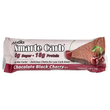 Фото товара: Протеиновый батончик NuGo Nutrition Smarte Carb® Chocolate Black Cherry, 50 г, 12 шт.