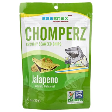 Чипсы SeaSnax Chomperz® Crunchy Seaweed, оттенок Jalapeno, 30 г