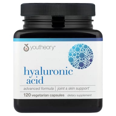 Гиалуроновая кислота Youtheory Advanced Formula, 120 растительных капсул