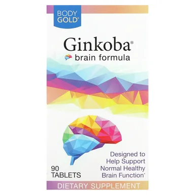 Фото товара: Комплекс BodyGold Ginkoba Brain, 40 мг, 90 таблеток