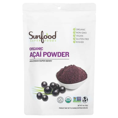 Порошок Sunfood Organic Acai, 113 г