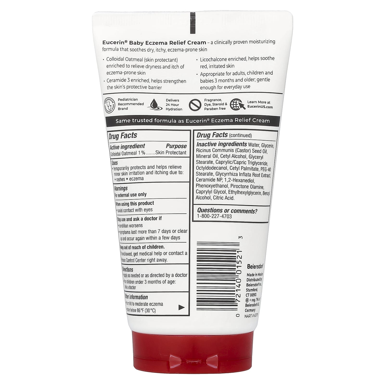 Детский крем Eucerin Baby Eczema Relief, 141 г — фото 2