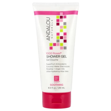 Гель для душа Andalou Naturals 1000 Roses® Soothing, 251 мл