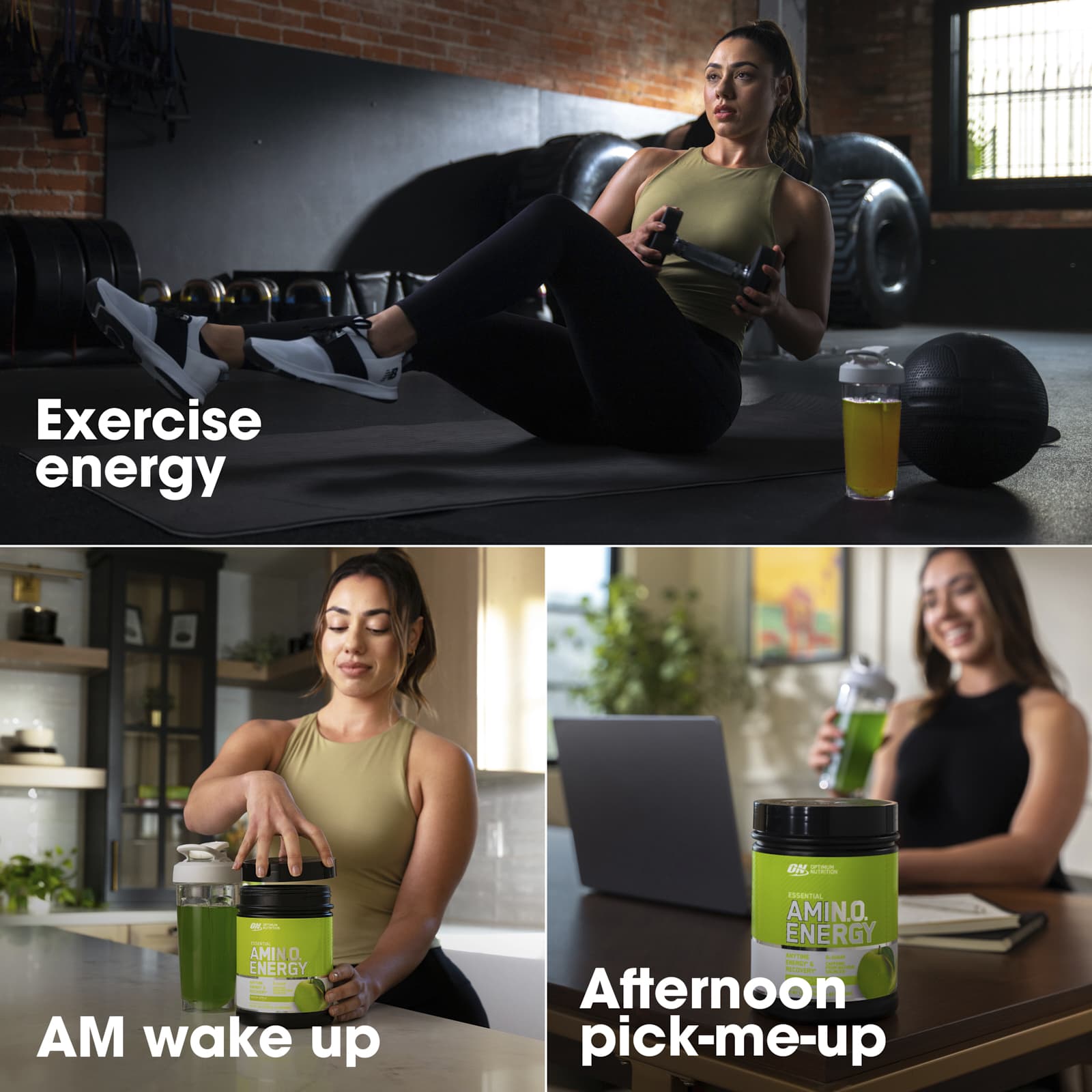 Энергетик Optimum Nutrition, 270 г (9.5 oz), зеленое яблоко — фото 4