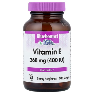 Витамин E Bluebonnet Nutrition, 400 МЕ, 268 мг, 100 мягких капсул