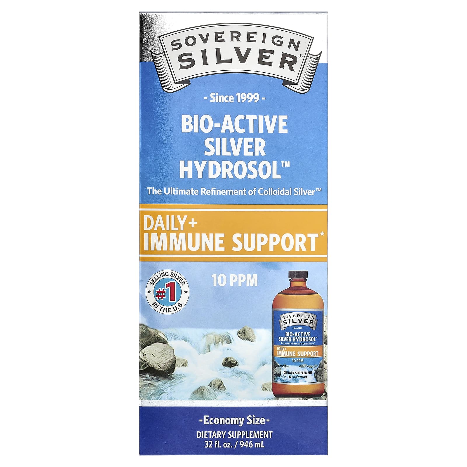 Bio-Active Silver Hydrosol Sovereign Silver Bio-Active Silver Hydrosol™, 946 мл — фото 3