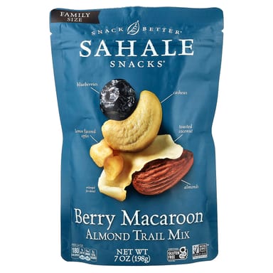 Ореховая смесь с сухофруктами Sahale Snacks Berry Macaroon, вкус Almond Trail Mix, Berry Macaroon, 198 г