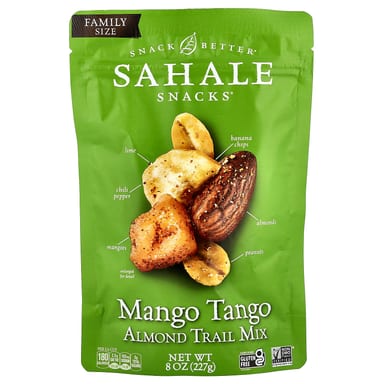 Ореховая смесь с сухофруктами Sahale Snacks Mango Tango, вкус Almond Trail Mix, Mango Tango, 227 г