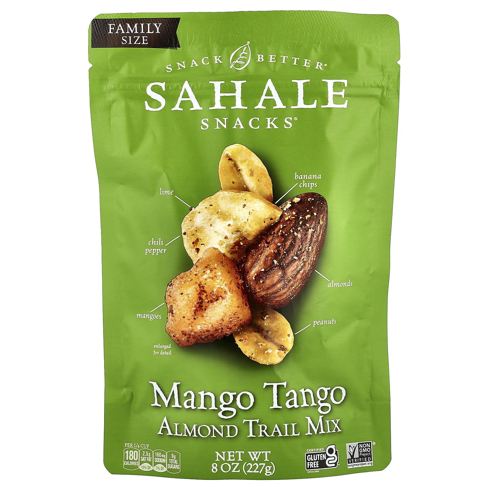 Ореховая смесь с сухофруктами Sahale Snacks Mango Tango, вкус Almond Trail Mix, Mango Tango, 227 г