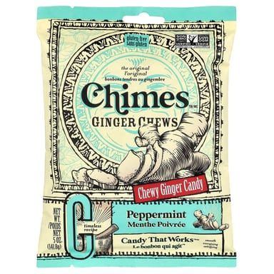 Имбирь Chimes Chews, оттенок Peppermint, 141.8 г, жевательные добавки