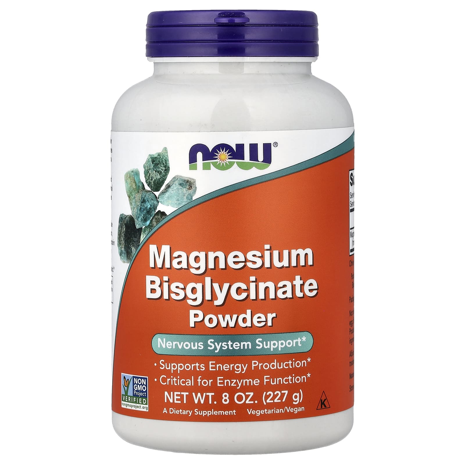 Магний NOW Foods Bisglycinate Powder, 227 г, порошок