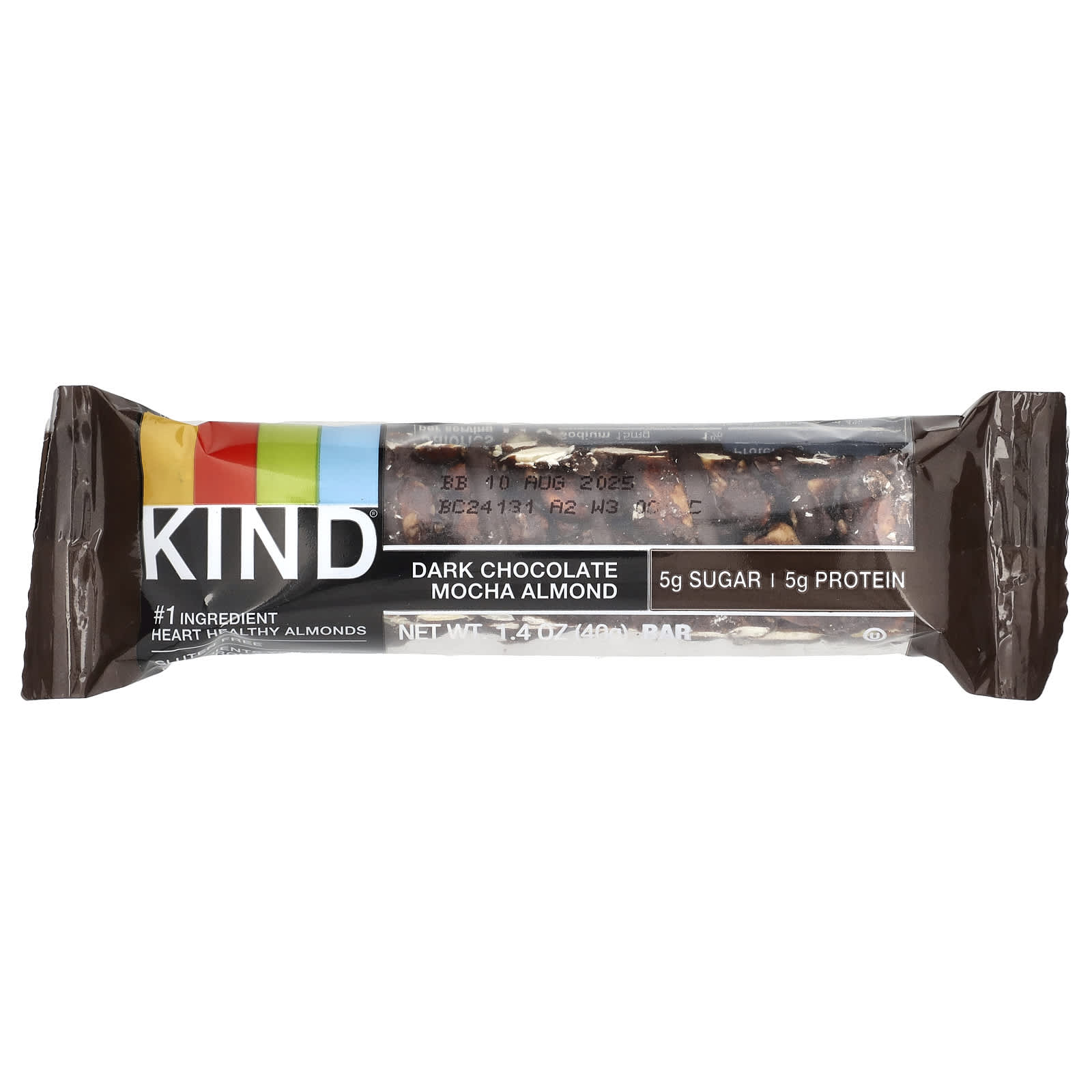 Темный шоколад KIND Bars Mocha Almond, 40 г, 12 шт., батончик — фото 3