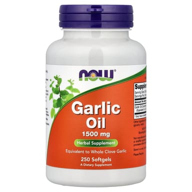 Масло NOW Foods Garlic, 3 мг, 250 мягких капсул