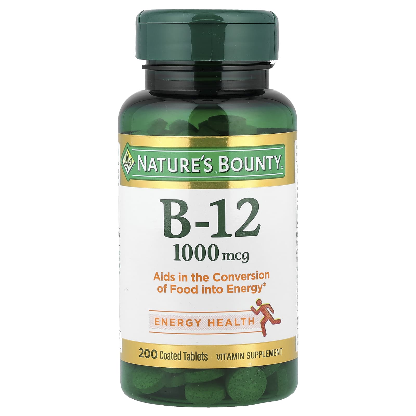 B-12 Nature's Bounty, 1,000 мкг, 200 покрытых таблеток