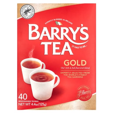 Чай Barry's Tea Gold Blend, оттенок 40 Tea Bags, 125 г, чайные пакетики