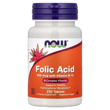 Фолиевая кислота NOW Foods, 250 таблеток
