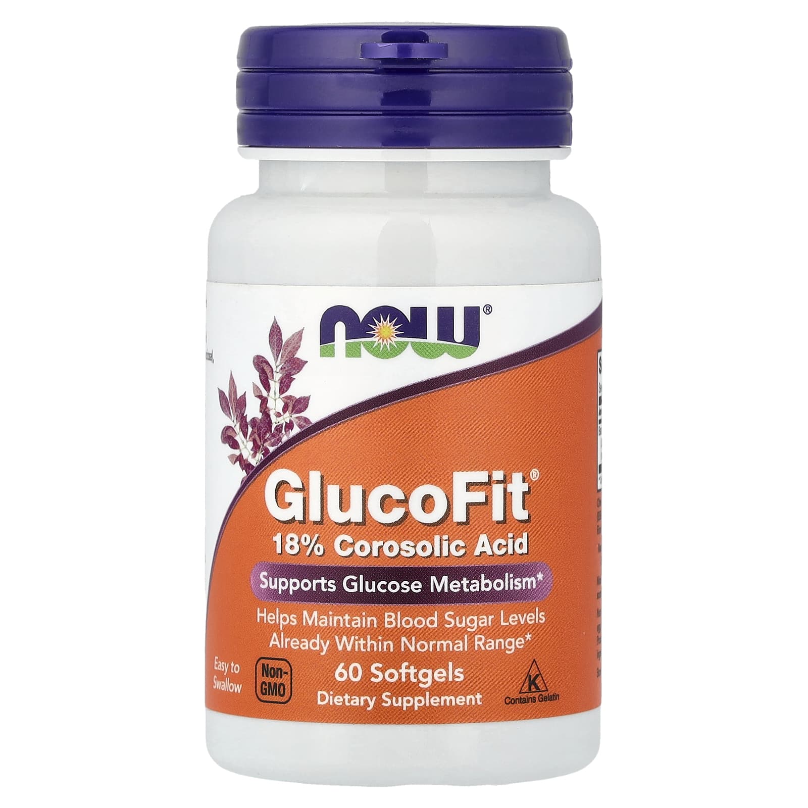 Комплекс GlucoFit NOW Foods®, 1.33 мг, 60 мягких капсул — фото 5