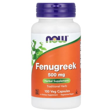 Пажитник NOW Foods, 500 мг, 100 растительных капсул
