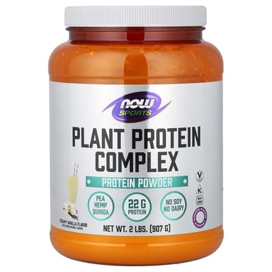 Растительный протеин NOW Foods Sports Complex Creamy Vanilla, 907 г