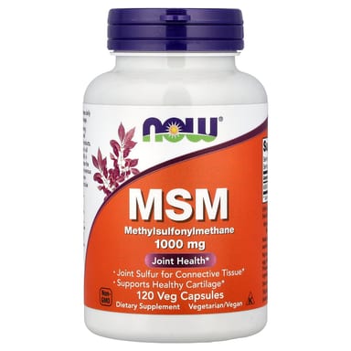 МСМ NOW Foods, оттенок Methylsulfonylmethane, 1000 мг, 120 растительных капсул