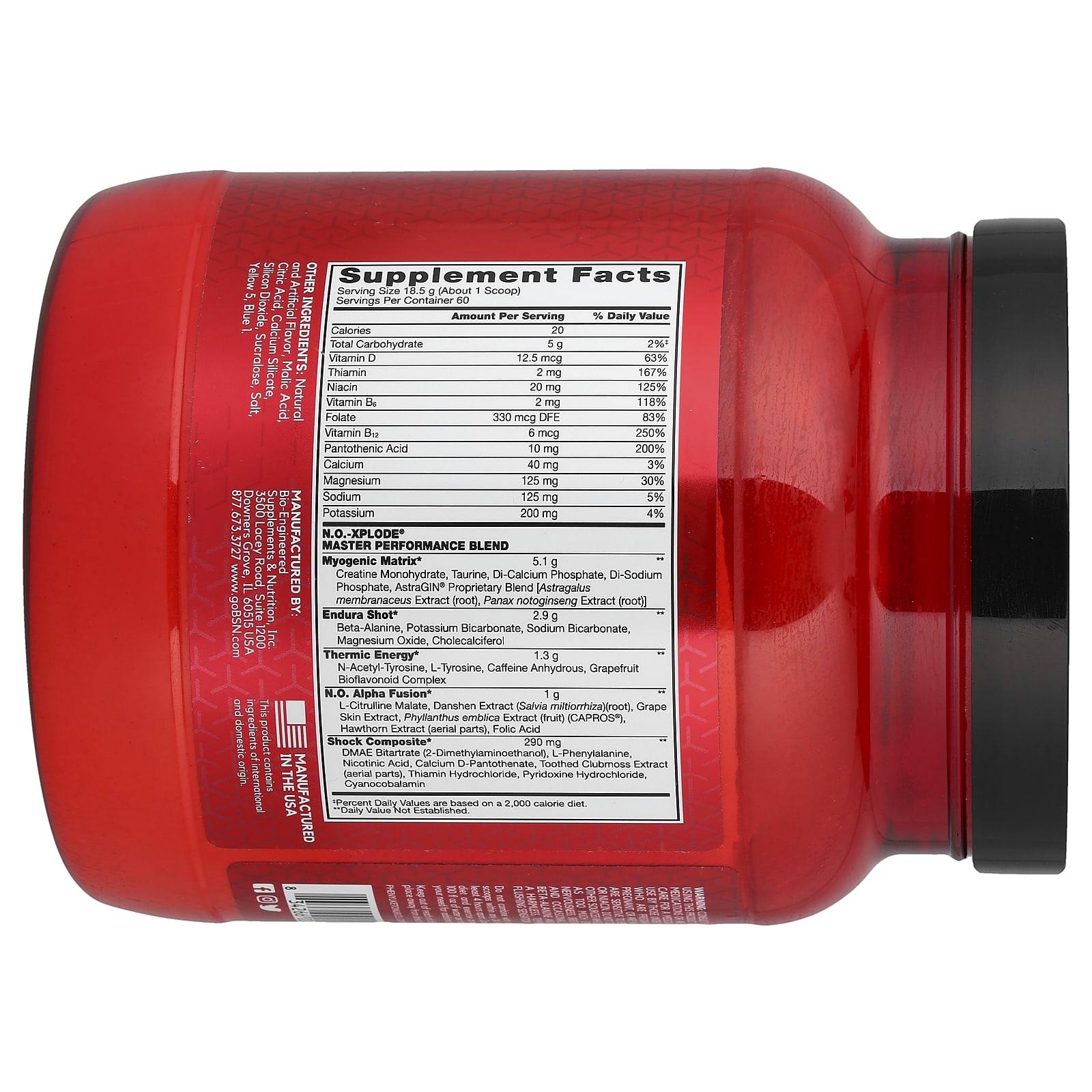 Предтренировочный комплекс BSN N.O.-XPLODE® Legendary Pre-Workout Green Apple, 1.11 кг — фото 2