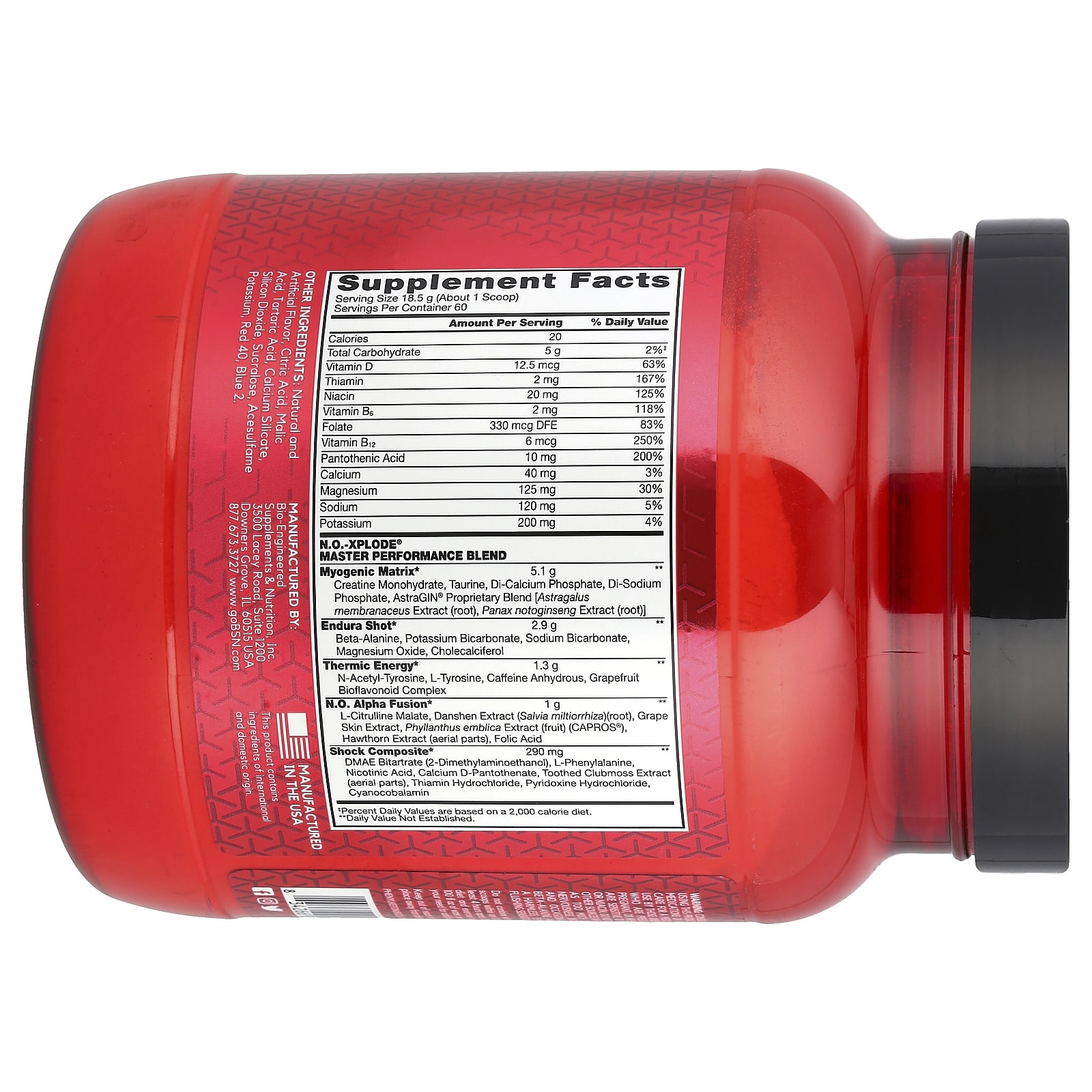 Предтренировочный комплекс BSN N.O.-XPLODE® Legendary Pre-Workout, вкус Grape, 1.11 кг — фото 2
