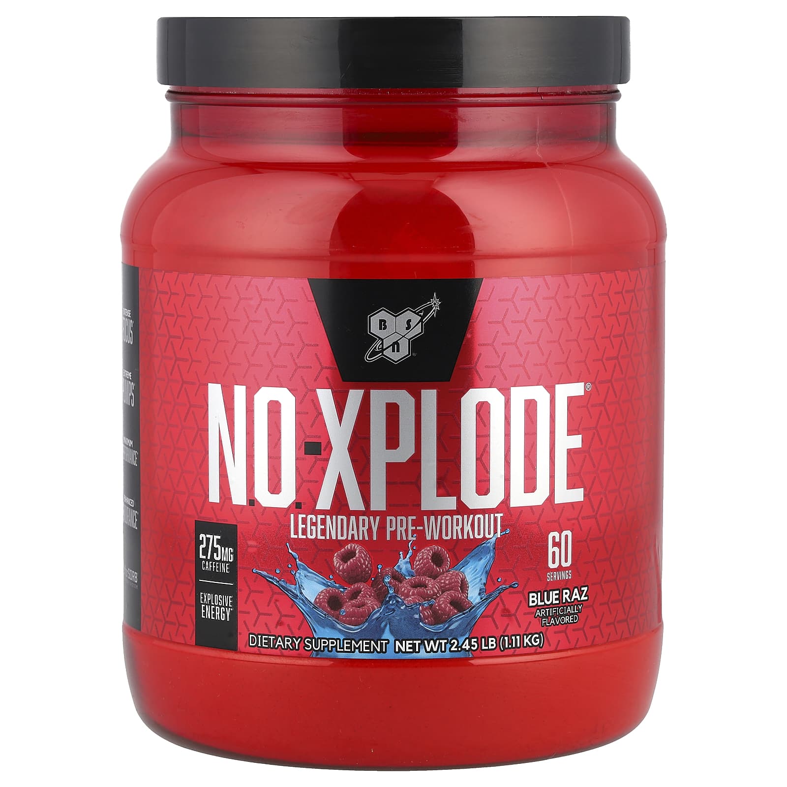 Предтренировочный комплекс BSN N.O.-XPLODE® Legendary Pre-Workout Blue Raz, 1.11 кг
