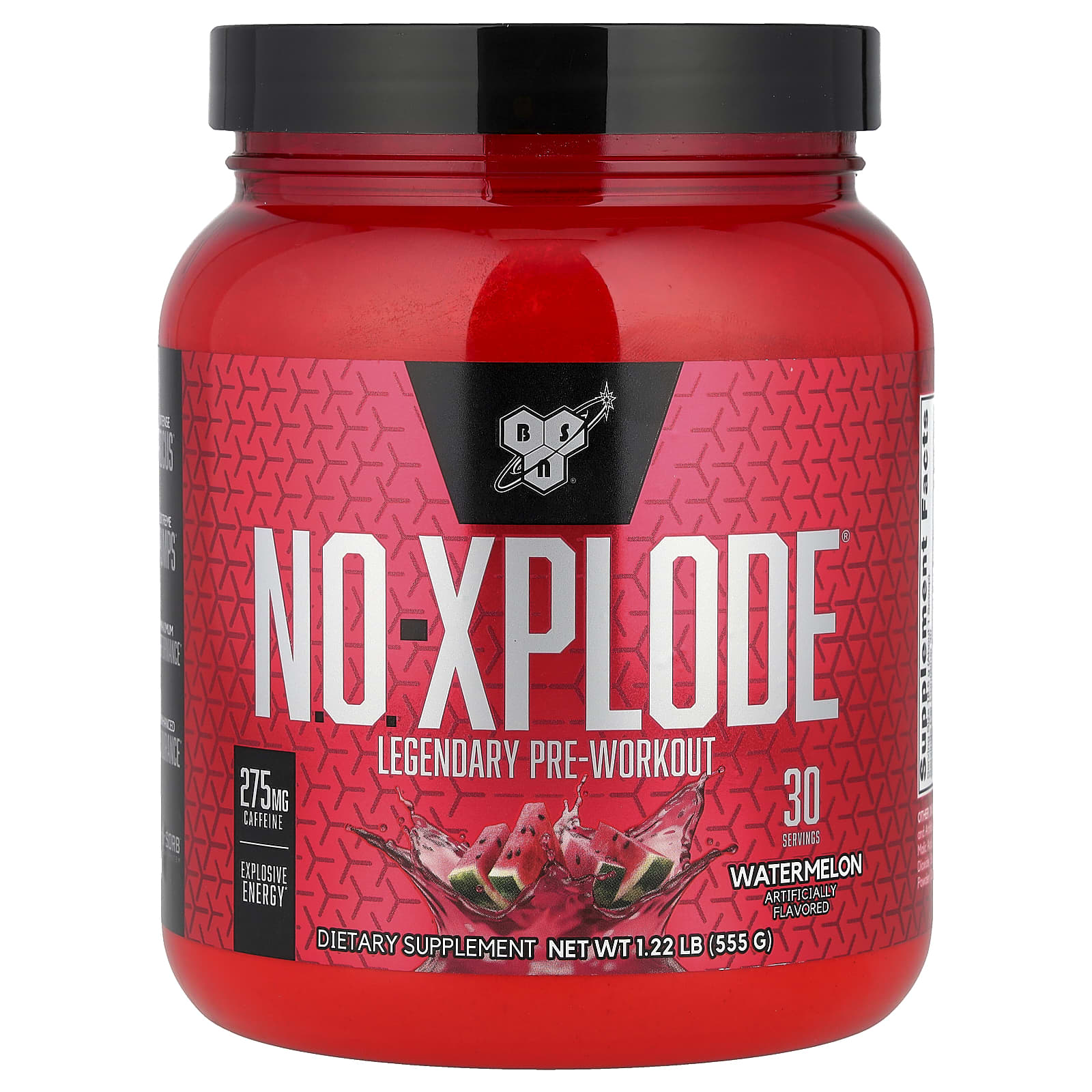 Предтренировочный комплекс BSN N.O.-XPLODE® Legendary Pre-Workout, оттенок Watermelon, 555 г, 1.22 lb