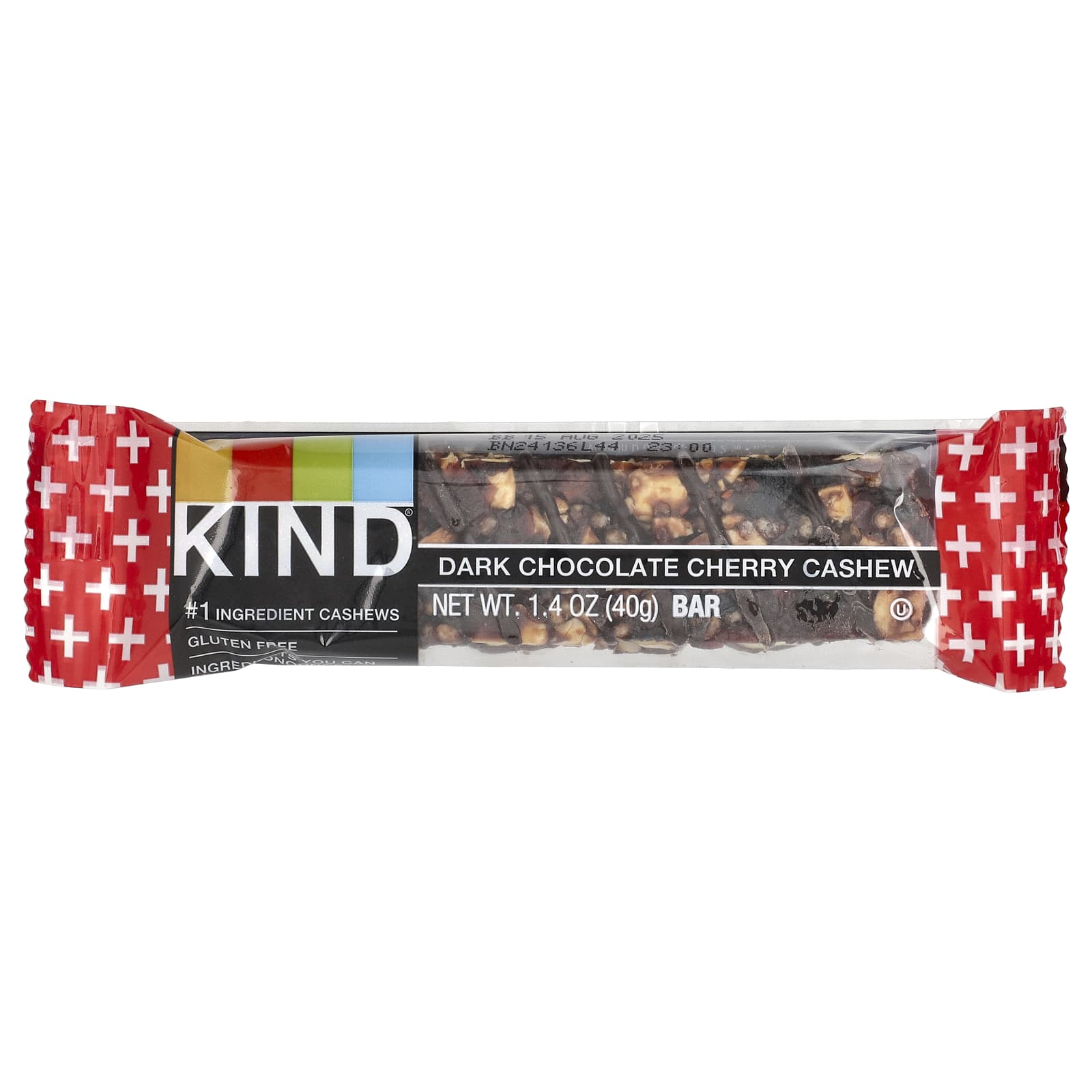 Темный шоколад KIND Bars Cherry Cashew, 40 г, 12 шт., батончик — фото 3