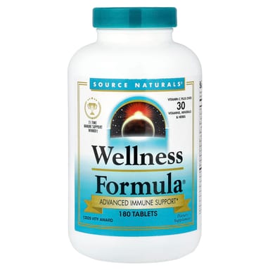 Комплекс Source Naturals Wellness® Advanced Immune Support, 180 таблеток
