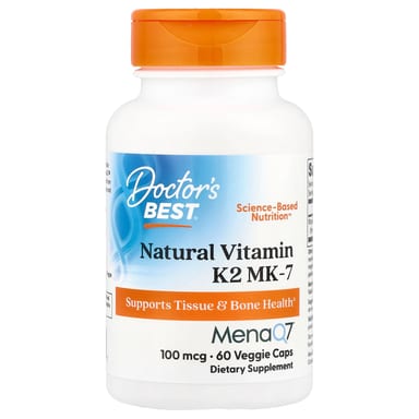 Витамин K2 MK-7 Doctor's Best Natural, 100 мкг, 60 растительных капсул