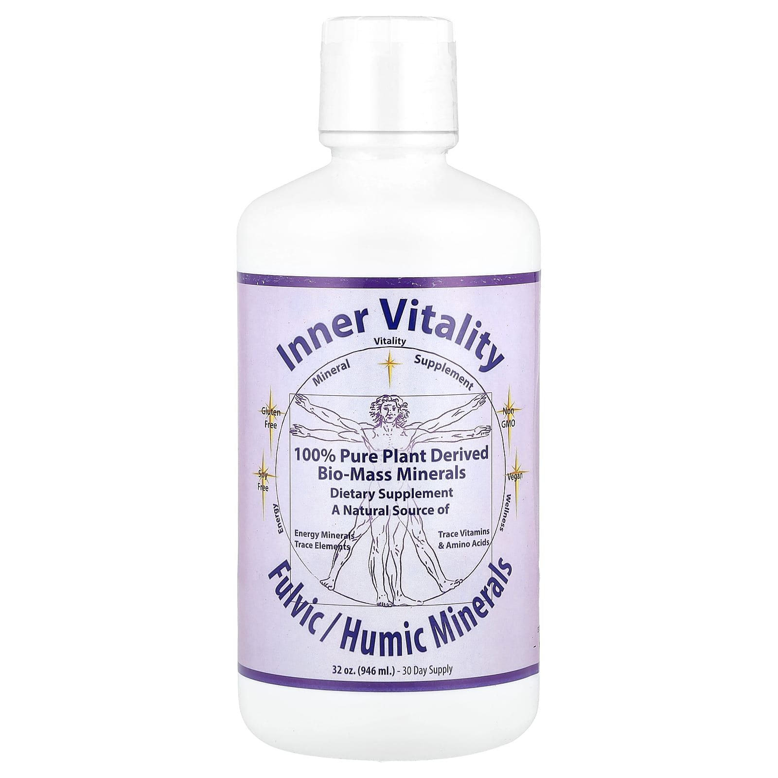 Минерал Morningstar Minerals Inner Vitality Fulvic/Humic, 946 мл, 32 унций