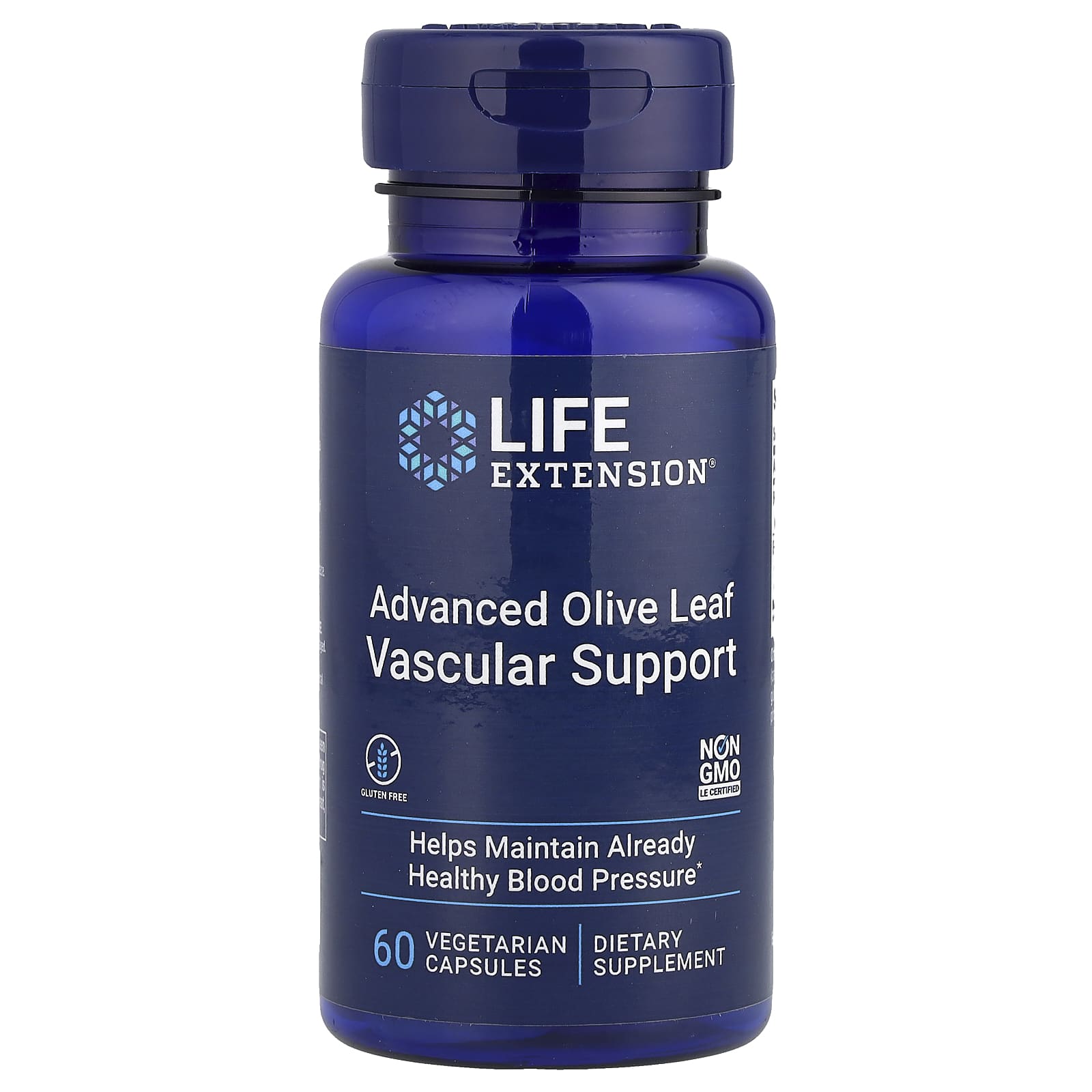 Экстракт листьев оливы Life Extension Advanced Vascular Support, 60 растительных капсул